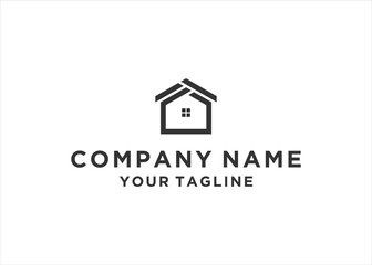 creative home logo design vector