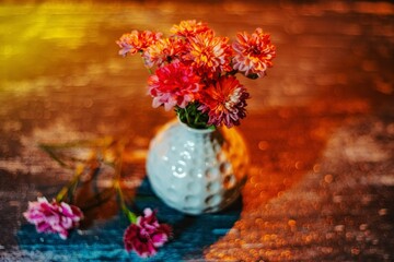 Still life flowers- background art