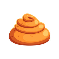 Bread bun cartoon illustration. Bun. Bakery, menu, food concept