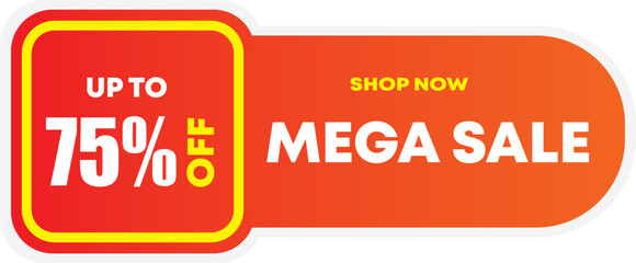 Illustrator vector graphics gradient of market sale for business and online shop, etc.