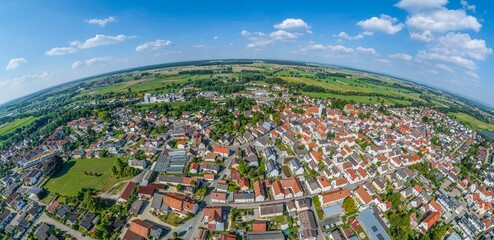 Panorama-Aufnahme von Ichenhausen im Landkreis Günzburg