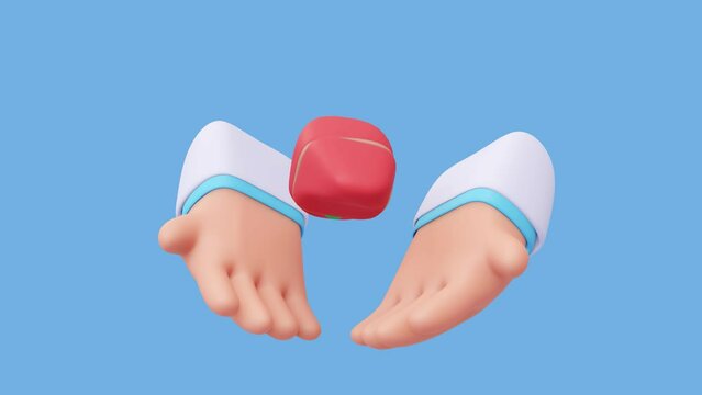 hand of a medical professional holding a rotating human liver disease treatment concept