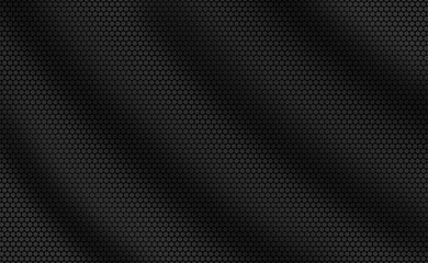 Hexagonal dot background with texture fabric 