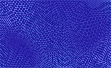 Blue dot hexagonal background