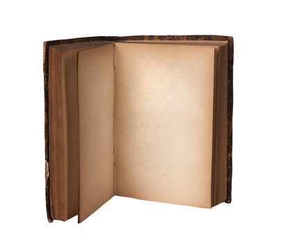 Standing open book. PNG file.