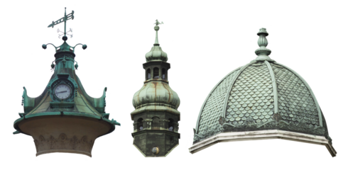 Old Rooftops. PNG file.