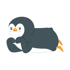 Cute Penguin animal doodle cartoon