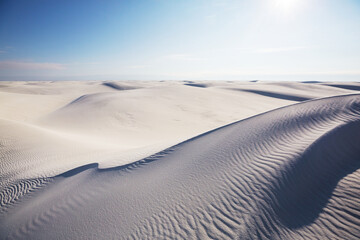 White sand dunes