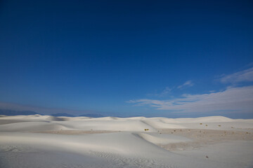 White sand dunes