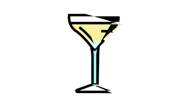 gimlet cocktail glass drink color icon animation
