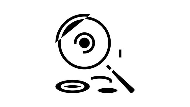teflon ptfe thermoplastic glyph icon animation