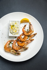 a delicious seafood dish in a restaurant
