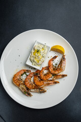 a delicious seafood dish in a restaurant
