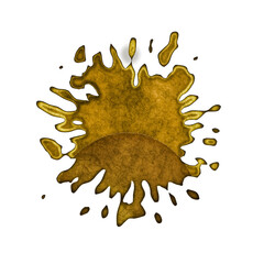 Frozen drops of hot metal. Photography overlays- clipart png. 3d illustration