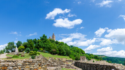 Tsarevets Hill and the Patriarchal Church in Veliko Tarnovo, Bulgaria