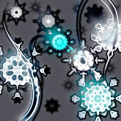 art colorful glass christmas background with space for text