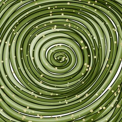 Green Alcohol Ink Art and Gold Glitter Background