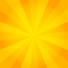 背景　正方形　集中線　焼きこみグラデ　黄色