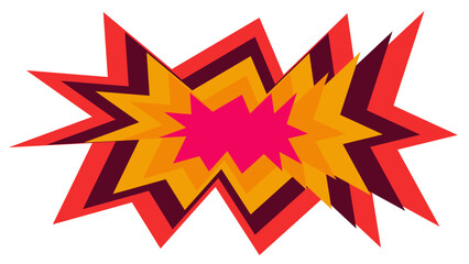 An abstract transparent burst shape design element. © jdwfoto