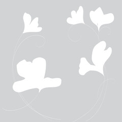 watercolor flowers vignette colorful template for design vintage blooming background vector