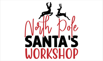 North Pole SVG Design Template