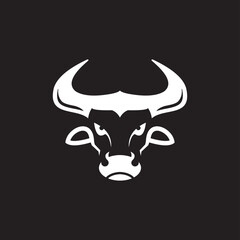 logo bull icon ,  bull head logo design vector image , logo abstract head bull , logo head buffalo 