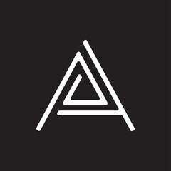 Letter a line logo design creative Vector Image , logo line letter a 