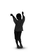 Obraz premium ダンスする少女のシルエット