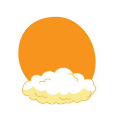 Sunset Cloud Illustration