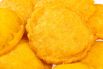 Tasty Fried Cakes Filled With Chicken - Traditional Colombian Cuisine