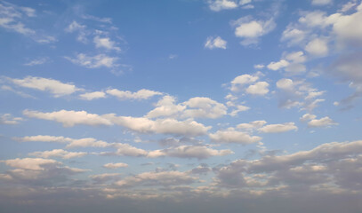 Fototapeta premium Beautiful blue sky with some clouds