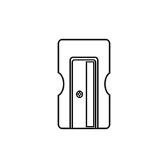 pencil sharpener vector icon,