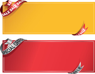 Sale banner vector illustration ideal for any promotional signage