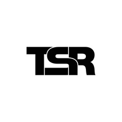 TSR letter monogram logo design vector