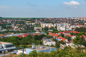 View of the city of Nitra in Slovakia from Kalvaria mountain