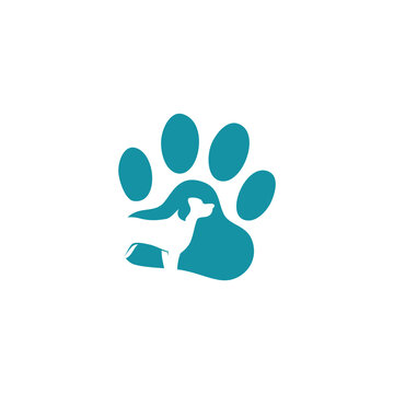 medical pet dog logo vector