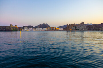 Fototapeta premium Muscat city view by the sea