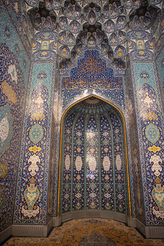 Decorations in Sultan Qaboos mosque