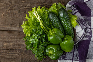 Fresh vegetables on the table.