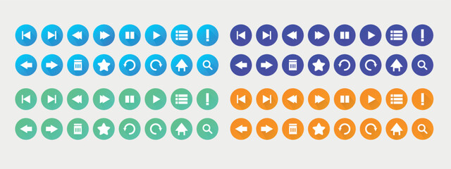Basic User Interface buttons essential Set. filled Icons. For App, Web, Print. Editable shapes. Editable basic mobile or web icons set, Basic UI/UX kit,mobile icons essential set