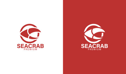 sea crab logo template simple design © marteen stenberg