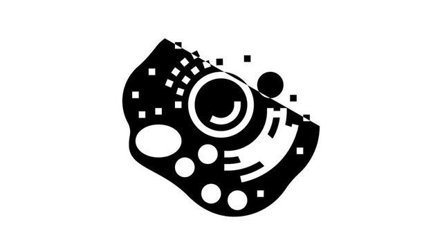 cell human glyph icon animation