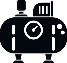 Pump compressor icon simple vector. Air machine. Industrial tool