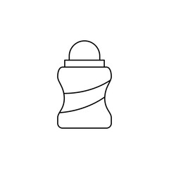 deodorant roll icon in line style icon, isolated on white background