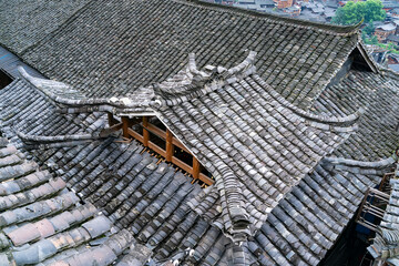 typical traditional miao village in Guizhou Miao ethnic minority