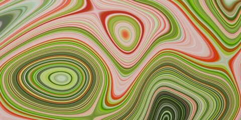 Colorful abstract background with round shape, fluid pattern. 3D Render illustration.