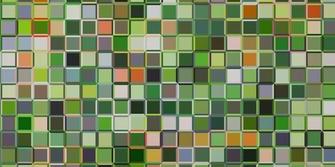 Astract colorful rectangle shape, block pattern, mosaic. 3D Render illustration.