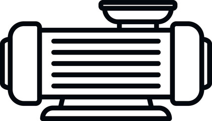 Pump compressor icon outline vector. Air machine. Industrial tool