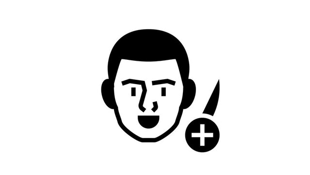 new usel male glyph icon animation