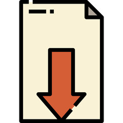 File filled outline icon